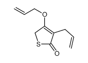 3-prop-2-enoxy-4-prop-2-enyl-2H-thiophen-5-one结构式