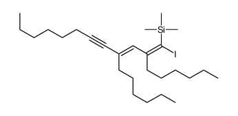 (2,4-dihexyl-1-iodododeca-1,3-dien-5-ynyl)-trimethylsilane Structure