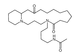 N-(4-(5,14-dioxooctadecahydropyrido[1,2-e][1,5]diazacycloheptadecin-4(1H)-yl)butyl)acetamide Structure