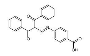 4-[(1,3-dioxo-1,3-diphenylpropan-2-yl)diazenyl]benzoic acid Structure