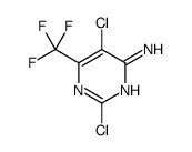 2,5-dichloro-6-(trifluoromethyl)pyrimidin-4-amine结构式