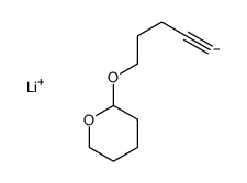 lithium,2-pent-4-ynoxyoxane结构式