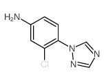 3-氯-4-(1H-1,2,4-噻唑-1-基)苯胺结构式