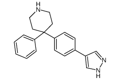 4-phenyl-4-[4-(1H-pyrazol-4-yl)phenyl]piperidine Structure