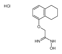 N'-hydroxy-2-(5,6,7,8-tetrahydronaphthalen-1-yloxy)ethanimidamide,hydrochloride Structure