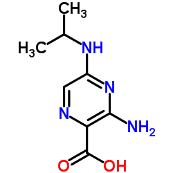 3-Amino-5-(isopropylamino)-2-pyrazinecarboxylic acid结构式