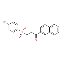 3-[(4-Bromophenyl)sulfonyl]-1-(2-naphthyl)-1-propanone picture