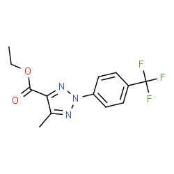 ethyl 5-methyl-2-(4-(trifluoromethyl)phenyl)-2H-1,2,3-triazole-4-carboxylate Structure