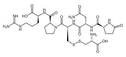 (PYR4, CYS-CYS6, ARG8)-VASOPRESSIN*FRAGMENT 4-8 Structure