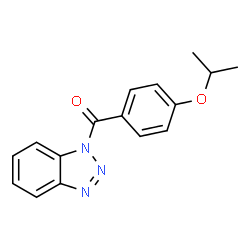 1-(4-isopropoxybenzoyl)-1H-1,2,3-benzotriazole structure