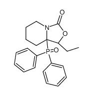 8a-(diphenylphosphoryl)-1-ethylhexahydro-3H-oxazolo[3,4-a]pyridin-3-one Structure