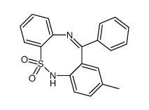 2-methyl-12-phenyl-5H-dibenzo[c,g][1,2,6]thiadiazocin 6,6-dioxide Structure