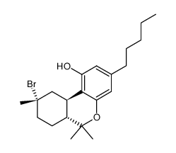 (6aR,9S,10aR)-9α-bromo-6a,10a-trans-hexahydrocannabinol结构式