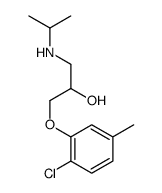 1-(2-chloro-5-methylphenoxy)-3-(propan-2-ylamino)propan-2-ol结构式