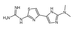 2-[4-[2-(dimethylamino)-1H-imidazol-5-yl]-1,3-thiazol-2-yl]guanidine Structure