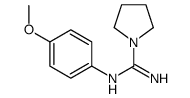 N'-(4-methoxyphenyl)pyrrolidine-1-carboximidamide结构式