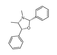 (2S,4S,5R)-3,4-dimethyl-2,5-diphenyloxazolidine Structure