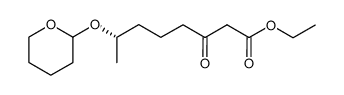 Ethyl (S)-3-oxo-7-(tetrahydropyranyloxy)octanoate Structure