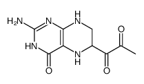 1-(2-amino-4-hydroxy-5,6,7,8-tetrahydropteridin-6-yl)propane-1,2-dione结构式