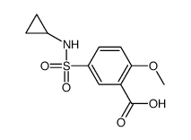 5-(cyclopropylsulfamoyl)-2-methoxybenzoic acid结构式