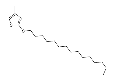 4-methyl-2-pentadecylsulfanyl-1,3-thiazole结构式