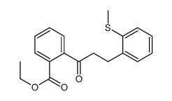 2'-CARBOETHOXY-3-(2-THIOMETHYLPHENYL)PROPIOPHENONE Structure