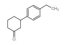 3-(4-ETHYLPHENYL)CYCLOHEXANONE结构式