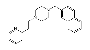 1-(naphthalen-2-ylmethyl)-4-(2-pyridin-2-ylethyl)piperazine Structure