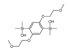 hydroxy-[4-[hydroxy(dimethyl)silyl]-2,5-bis(2-methoxyethoxy)phenyl]-dimethylsilane Structure