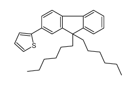 2-(9,9-dihexylfluoren-2-yl)thiophene structure