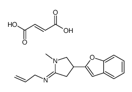 4-(1-benzofuran-2-yl)-1-methyl-N-prop-2-enylpyrrolidin-2-imine,(E)-but-2-enedioic acid Structure