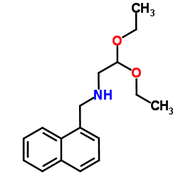 2,2-Diethoxy-N-(1-naphthylmethyl)ethanamine结构式