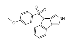 4-(p-methoxyphenylsulphonyl)-2,4-dihydropyrrolo(3,4-b)indole结构式