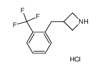 3-[2-(trifluoromethyl)benzyl]azetidine hydrochloride Structure