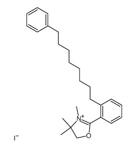 3,4,4-Trimethyl-2-[2-(8-phenyl-octyl)-phenyl]-4,5-dihydro-oxazol-3-ium; iodide结构式