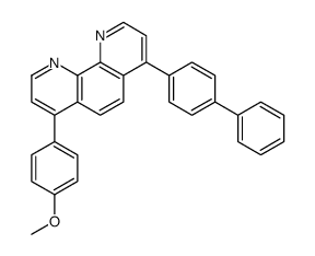 4-(4-methoxyphenyl)-7-(4-phenylphenyl)-1,10-phenanthroline Structure