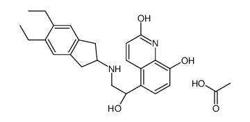 acetic acid,5-[(1R)-2-[(5,6-diethyl-2,3-dihydro-1H-inden-2-yl)amino]-1-hydroxyethyl]-8-hydroxy-1H-quinolin-2-one picture