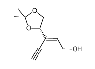 3-(2,2-dimethyl-[1,3]dioxolan-4-yl)-pent-2-en-4-yn-1-ol Structure