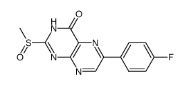 6-(4-fluoro-phenyl)-2-methanesulfinyl-3H-pteridin-4-one Structure