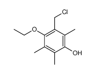 4-ethoxy-3-chloromethyl-2,5,6-trimethyl-phenol Structure