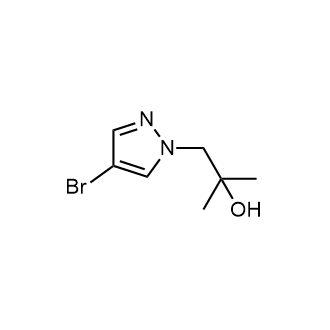 1-(4-溴-1H-吡唑-1-基)-2-甲基丙-2-醇结构式