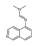 N'-isoquinolin-5-yl-N,N-dimethylmethanimidamide结构式