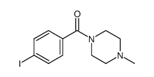 1-[(4-iodophenyl)carbonyl]-4-methylpiperazine structure