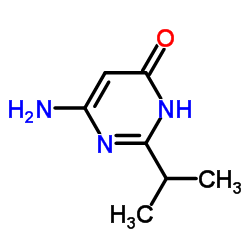 6-amino-2-isopropylpyrimidin-4-ol结构式