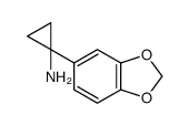 1-(1,3-benzodioxol-5-yl)cyclopropan-1-amine structure