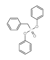 Phosphonic acid,P-(phenylmethyl)-, diphenyl ester structure