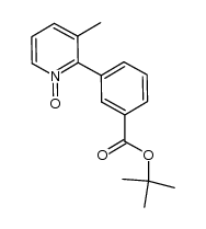 2-(3-(叔丁氧基羰基)苯基)-3-甲基吡啶-1-氧化物结构式