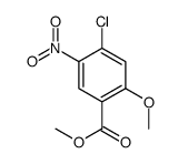 4-氯-2-甲氧基-5-硝基苯甲酸甲酯结构式