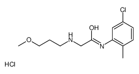 (5-chloro-2-methyl-phenyl)carbamoylmethyl-(3-methoxypropyl)azanium chl oride结构式