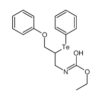 ethyl N-(3-phenoxy-2-phenyltellanylpropyl)carbamate结构式